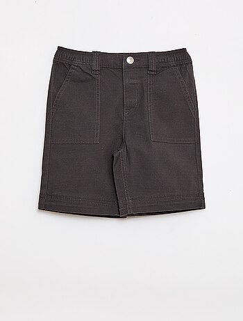Rechte broek van effen katoen - Gemakkelijk aan te trekken collectie