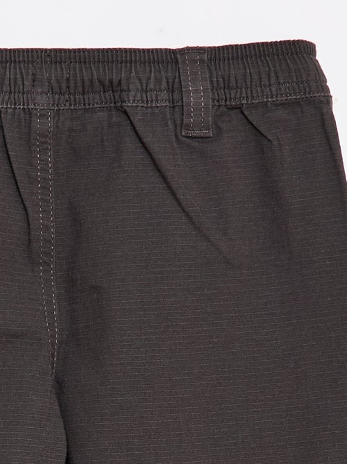 Rechte broek van effen katoen - Gemakkelijk aan te trekken collectie - Kiabi