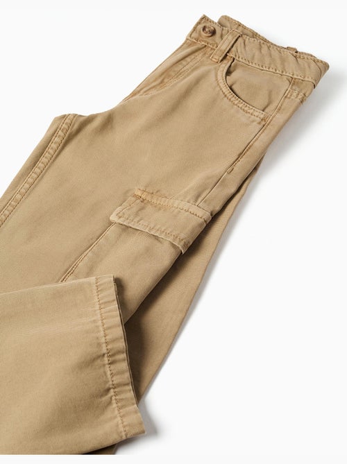 Rechte broek van katoen met 5 zakken - Kiabi Rechte broek van katoen met 5 zakken - Kiabi