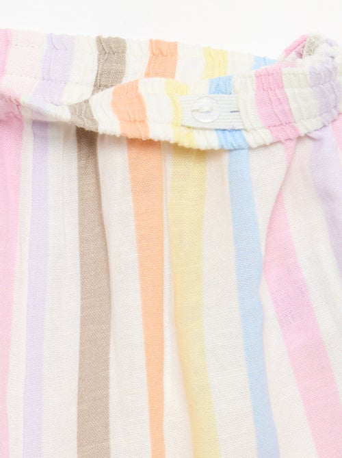 Rechte broek van linnenmix - Kiabi