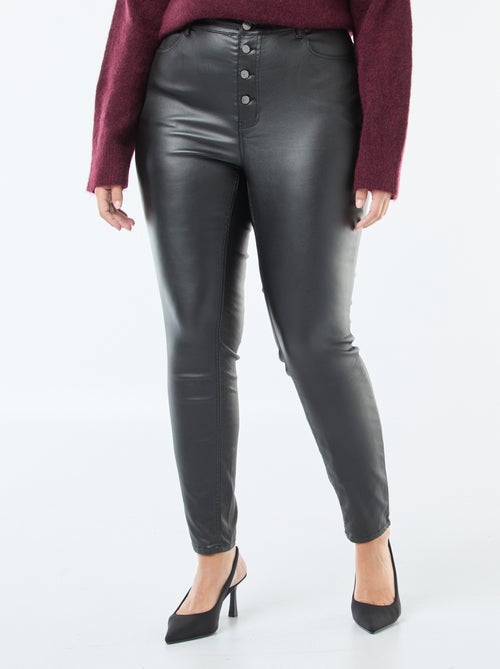 Rechte broek van satijnachtige stof - Kiabi