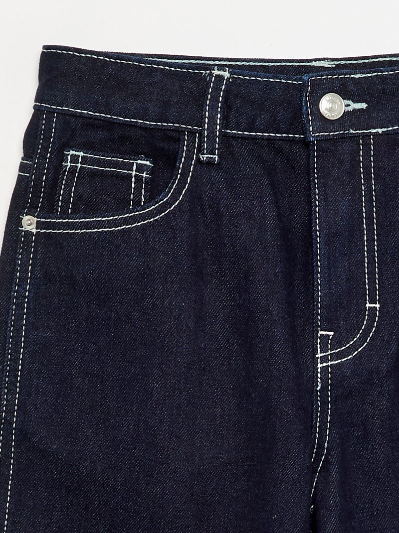 Rechte denim broek Blauw - Kiabi