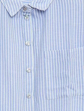 Rechte gestreepte blouse - Gemakkelijk aan te trekken