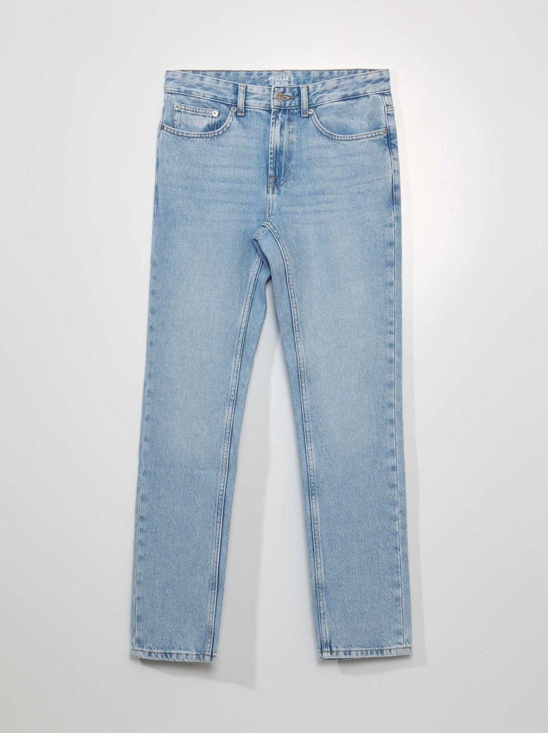 Rechte jeans - L32 BLAUW - Kiabi