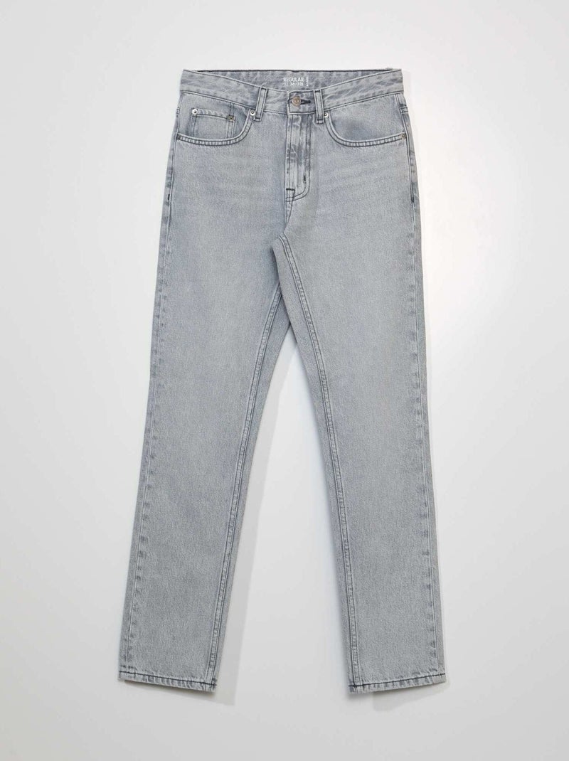 Rechte jeans - L32 GRIJS - Kiabi