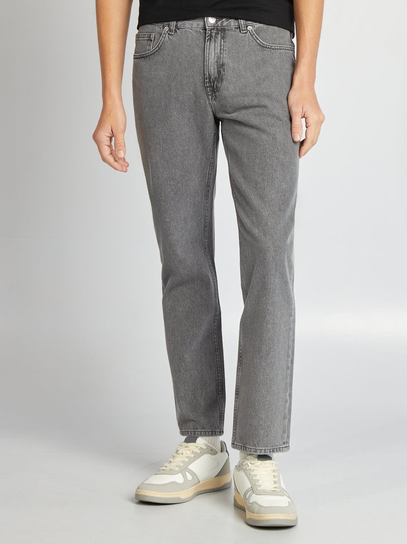 Rechte jeans - L32 GRIJS - Kiabi