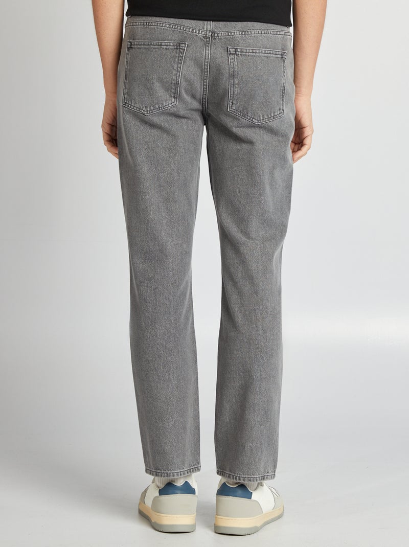 Rechte jeans - L32 GRIJS - Kiabi