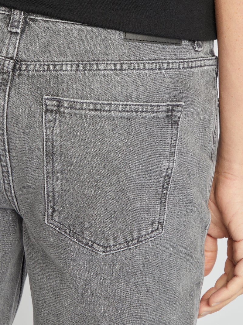 Rechte jeans - L32 GRIJS - Kiabi