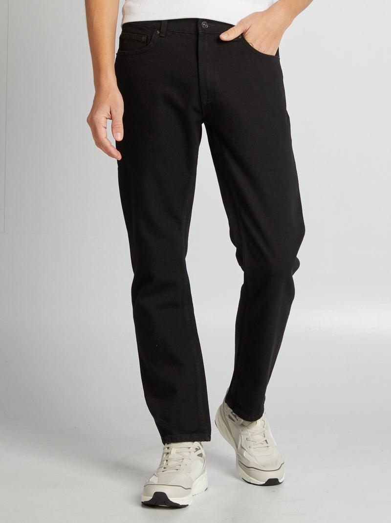 Rechte jeans - L32 ZWART - Kiabi
