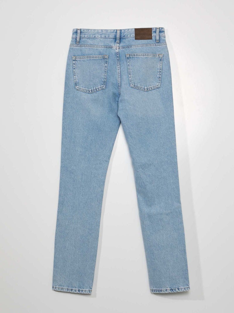 Rechte jeans - L34 BLAUW - Kiabi