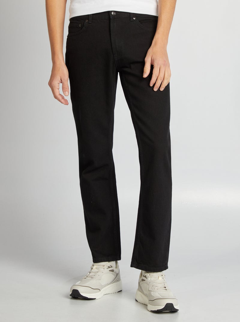 Rechte jeans - L34 ZWART - Kiabi