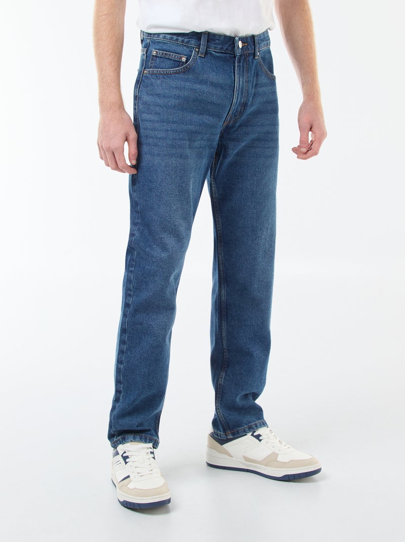 Rechte jeans BLAUW - Kiabi