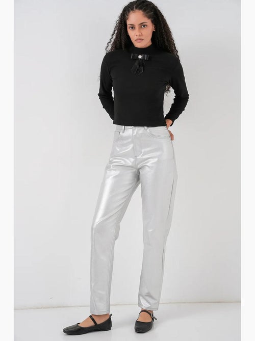 Rechte jeans met hoge taille bdart - Kiabi Rechte jeans met hoge taille bdart - Kiabi