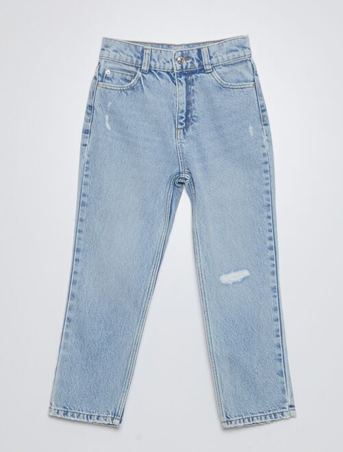 Rechte jeans met hoge taille - Kiabi