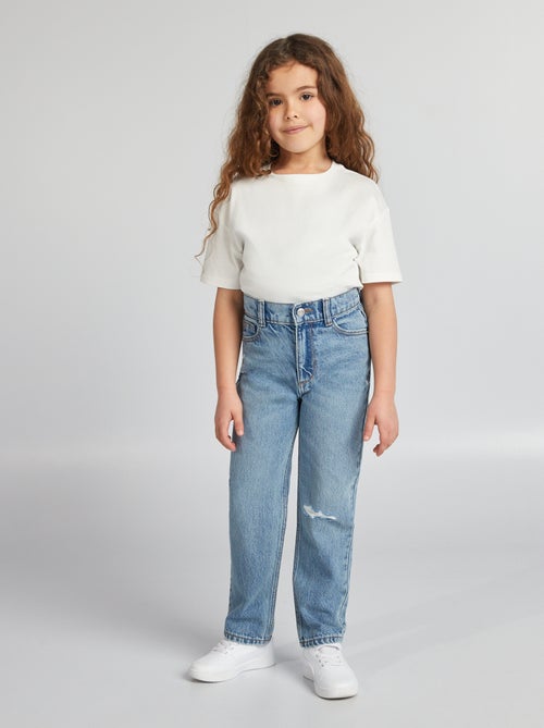 Rechte jeans met hoge taille - Kiabi