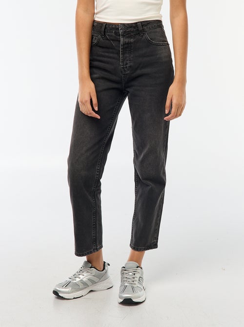 Rechte jeans met hoge taille - Kiabi