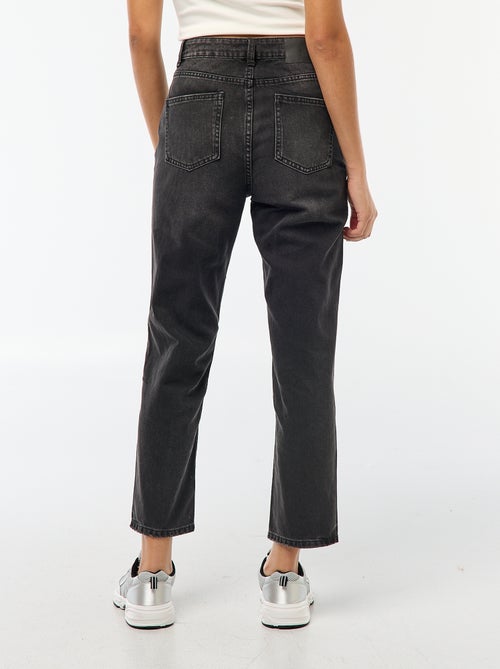 Rechte jeans met hoge taille - Kiabi