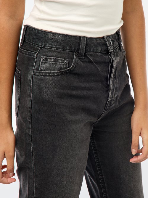 Rechte jeans met hoge taille - Kiabi