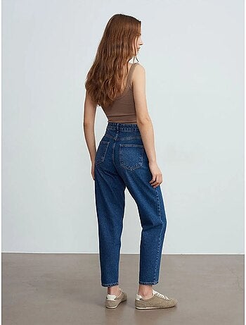 Rechte jeans met lage taille van katoen dilvin