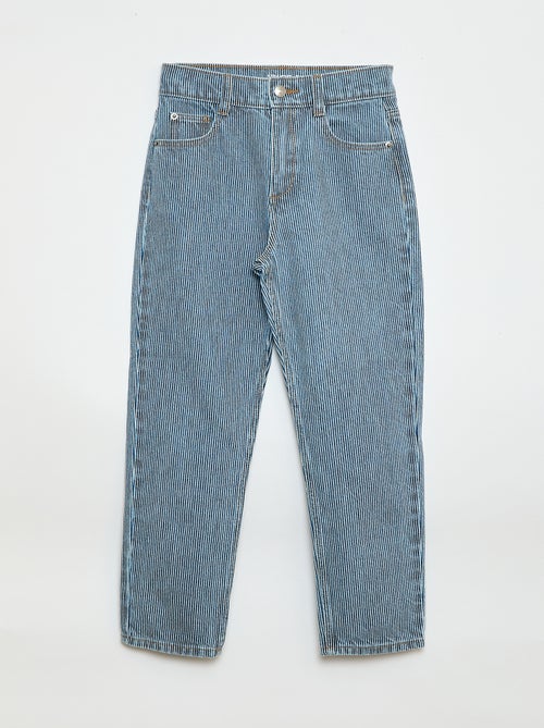 Rechte jeans met motief - Kiabi