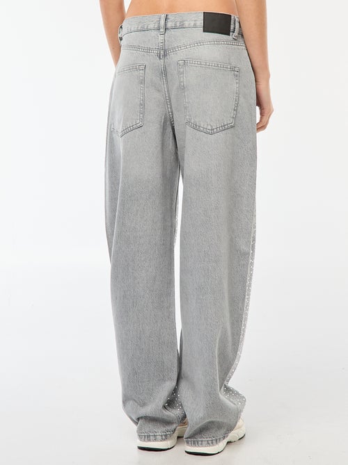 Rechte jeans met stras - Kiabi