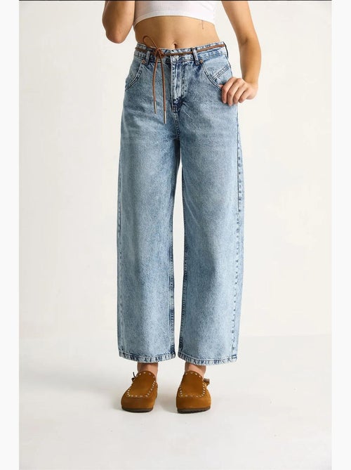 Rechte jeans met trekkoord lucci - Kiabi Rechte jeans met trekkoord lucci - Kiabi