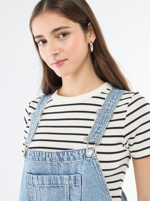 Rechte jeans tuinbroek - Kiabi