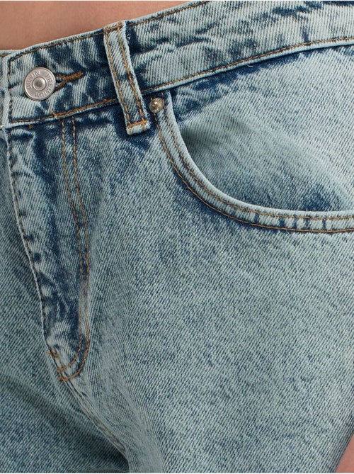 Rechte jeans van katoen-denim met middelhoge taille dilvin - Kiabi Rechte jeans van katoen-denim met middelhoge taille dilvin - Kiabi