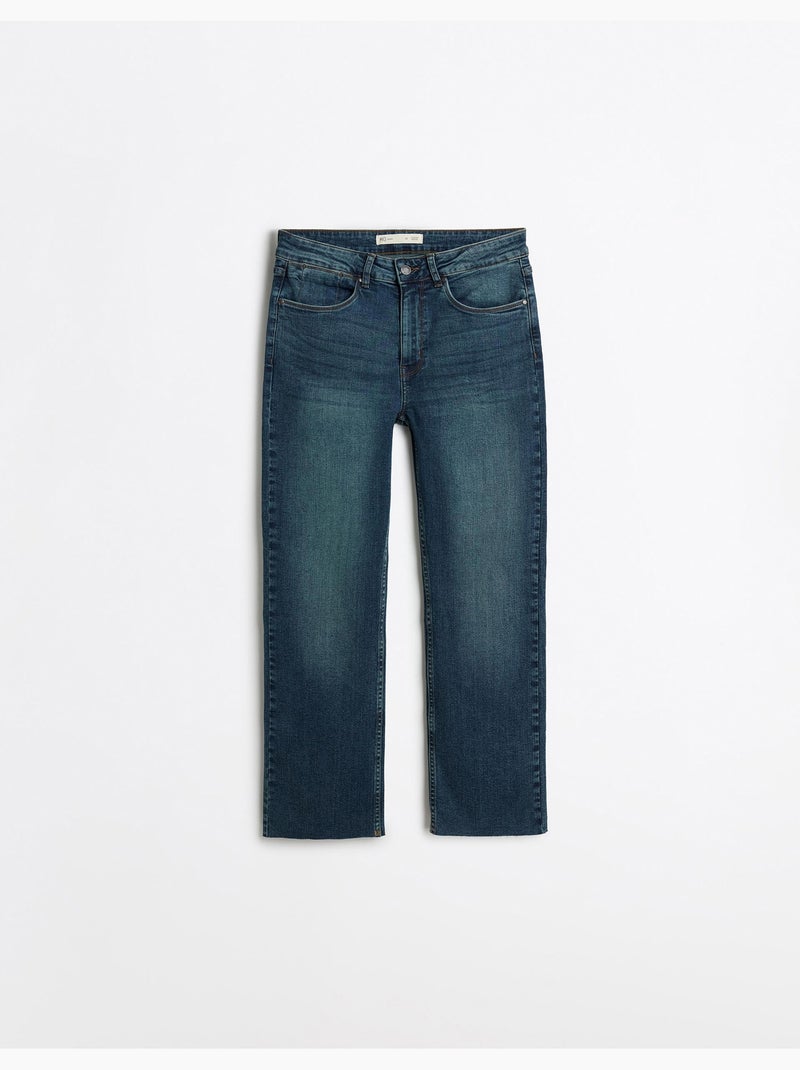 Rechte korte jeans, MO Fashion Blauw - Kiabi