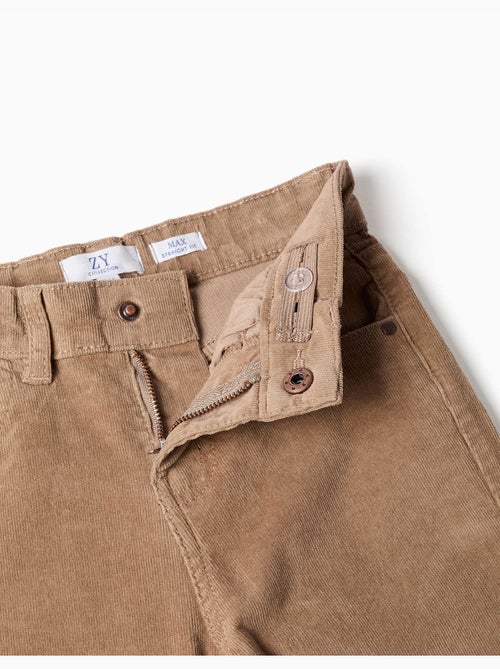 Rechte pasvorm corduroy broek - Kiabi