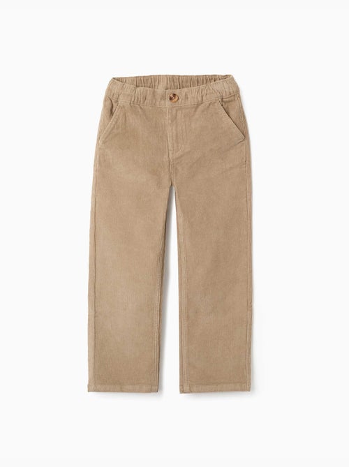 Rechte pasvorm corduroy chino broek - Kiabi