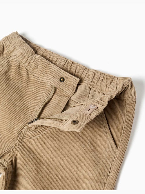 Rechte pasvorm corduroy chino broek - Kiabi