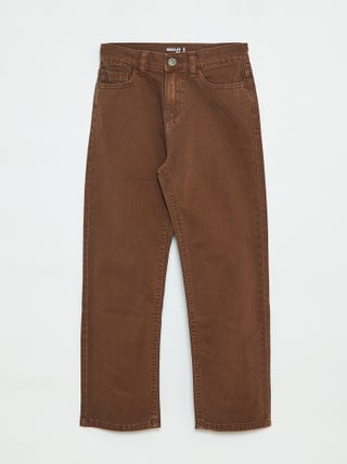 Rechte, regular-fit broek met 5 zakken