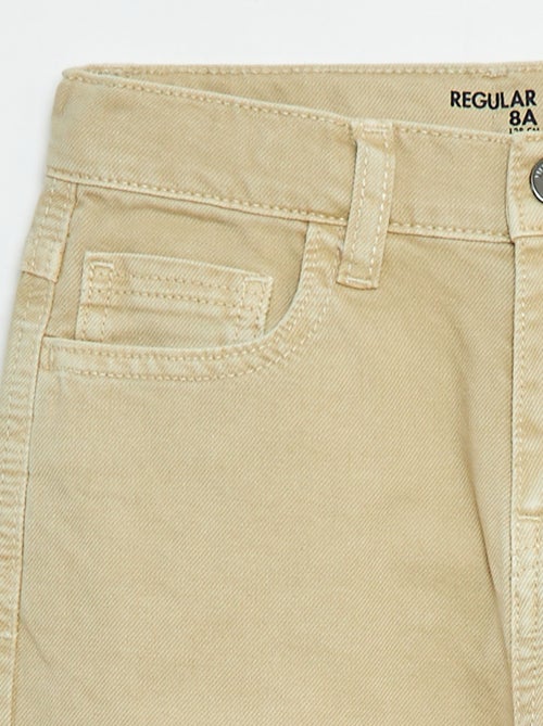 Rechte, regular-fit broek met 5 zakken - Kiabi