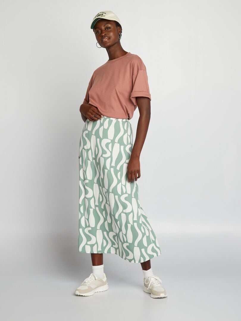 Rechte rok - - GROEN - Kiabi - 20.00€