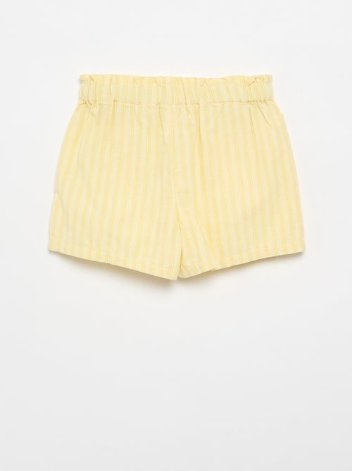 Rechte seersucker short - Kiabi