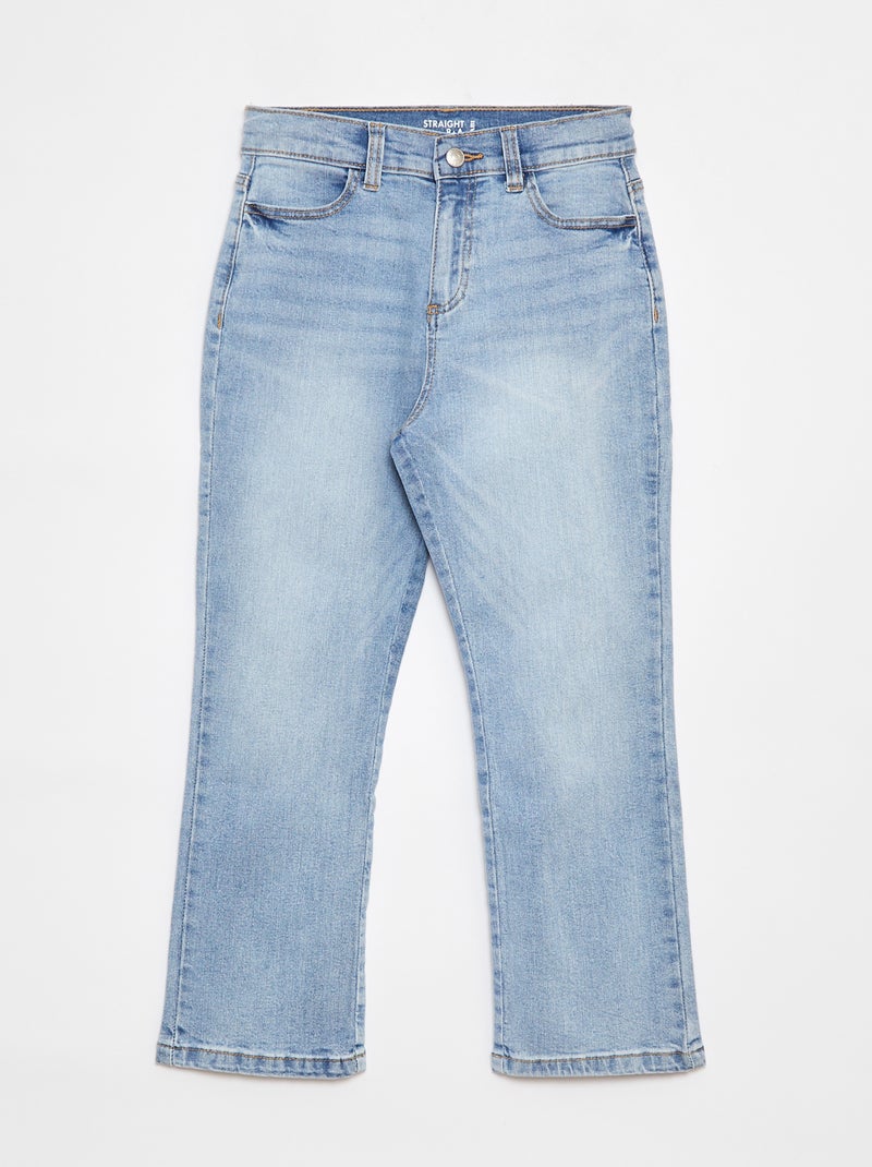 Rechte spijkerbroek - Comfortabel model Blauw - Kiabi