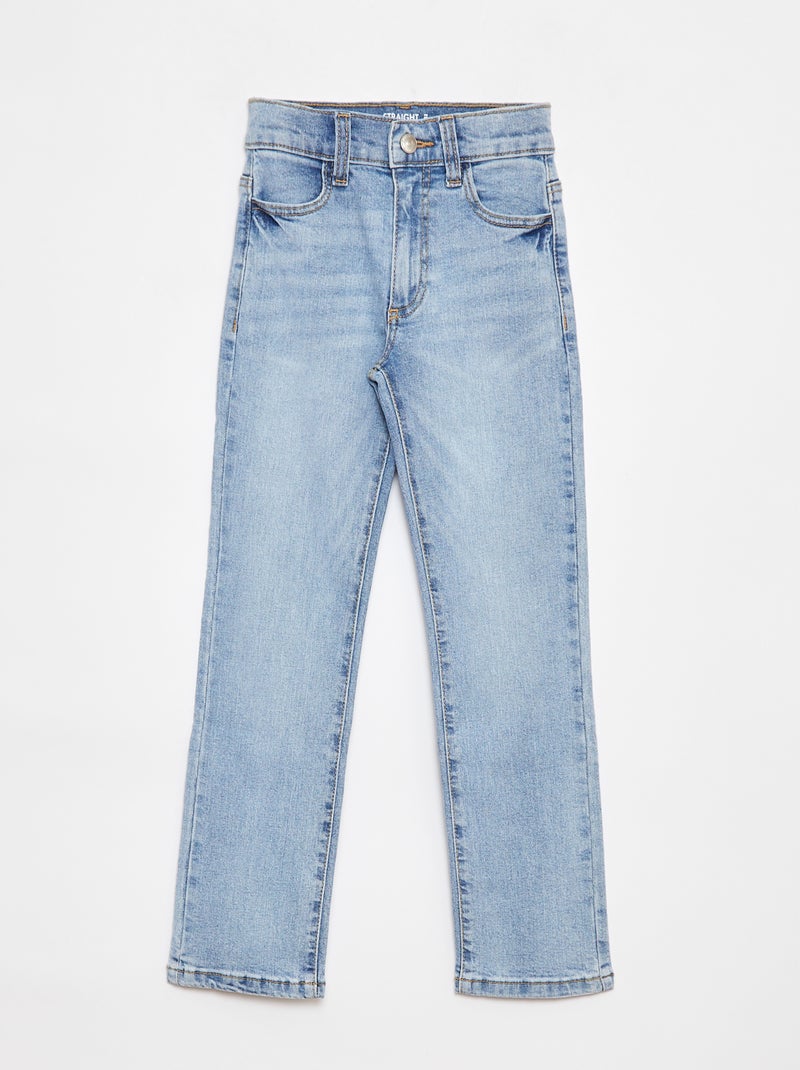Rechte spijkerbroek - Nauwsluitend model Blauw - Kiabi