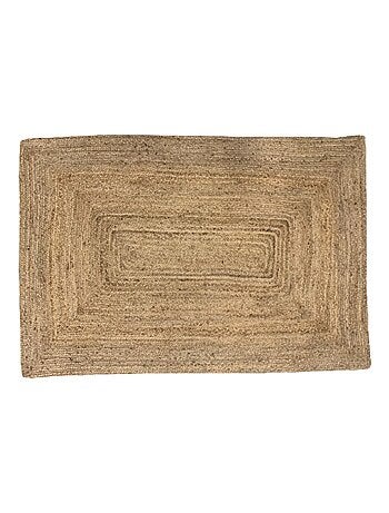 Rechthoekig decoratief jute tapijt