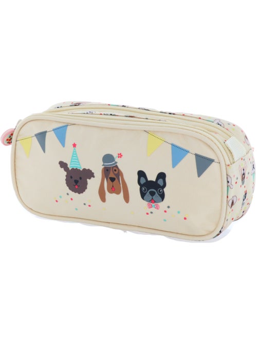Rechthoekig pennenzak 22 cm 'CMP SPA' met 2 vakken met ritssluiting Party Dog CMP - Kiabi