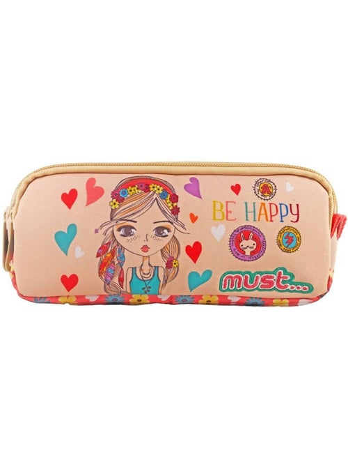 Rechthoekig pennenzak CMP Be Happy – 2 vakken met ritssluiting 21 cm - Kiabi Rechthoekig pennenzak CMP Be Happy – 2 vakken met ritssluiting 21 cm - Kiabi
