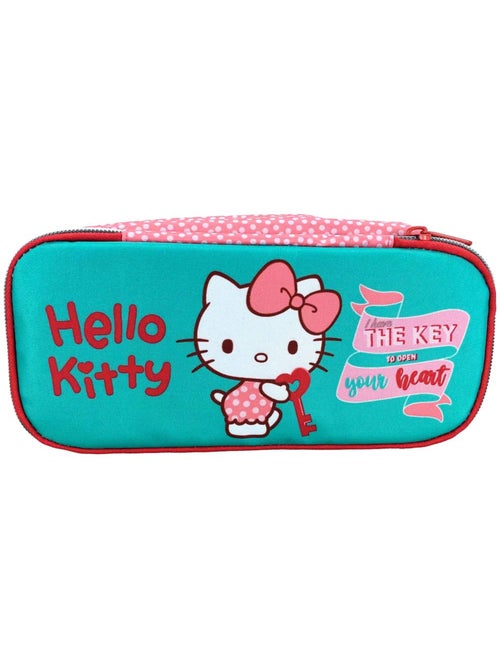 Rechthoekig pennenzak 'Hello Kitty' 23 cm met 2 vakken met ritssluiting - Kiabi Rechthoekig pennenzak 'Hello Kitty' 23 cm met 2 vakken met ritssluiting - Kiabi