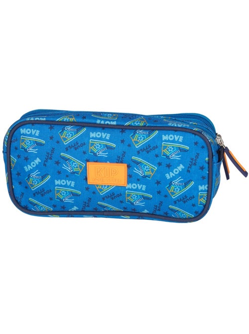 Rechthoekig pennenzak KIP BOY 22 cm met 2 vakken - Kiabi Rechthoekig pennenzak KIP BOY 22 cm met 2 vakken - Kiabi