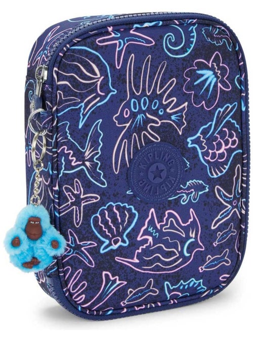 Rechthoekig pennenzak Kipling 100 PENS Disco Fish 21 cm - Grote capaciteit - Kiabi