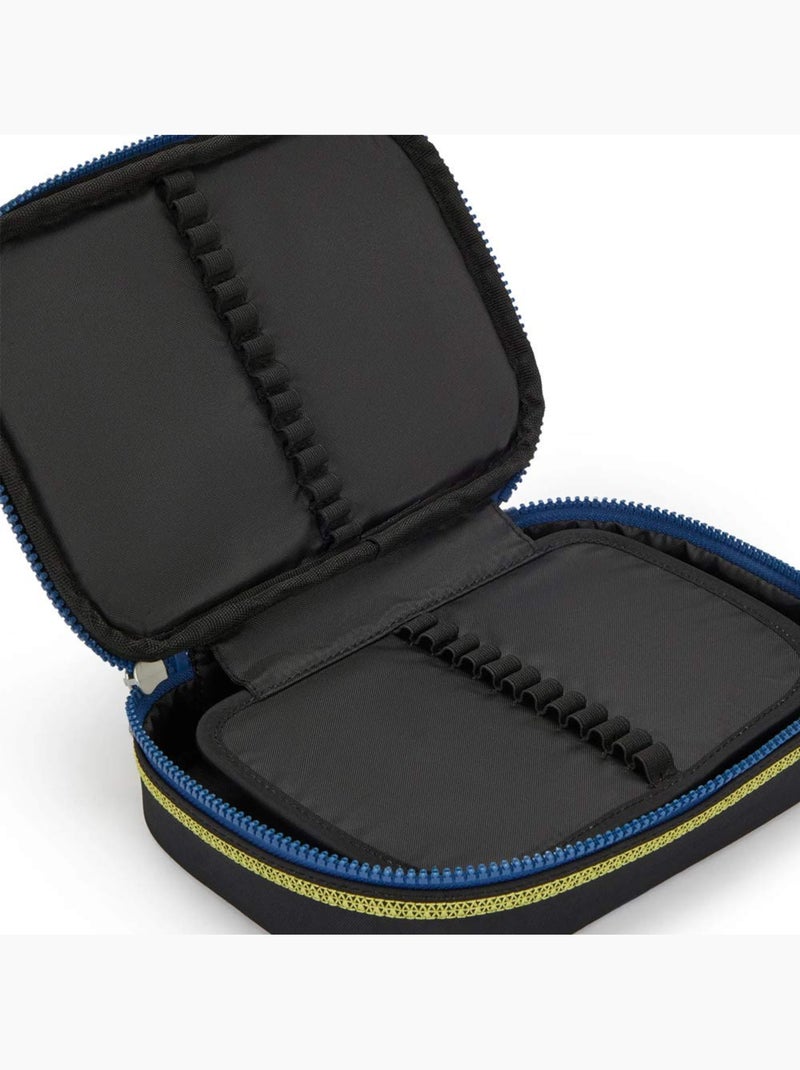 Rechthoekig pennenzak Kipling 100 PENS Lets Scuba 21 cm- Grote capaciteit Zwart Geel Blauw - Kiabi