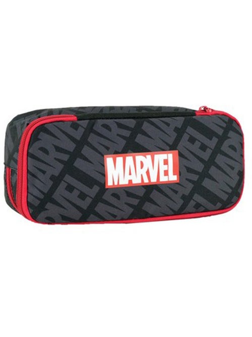 Rechthoekig pennenzak met 2 vakken 'Marvel' met ritssluiting rood MARVEL - Kiabi