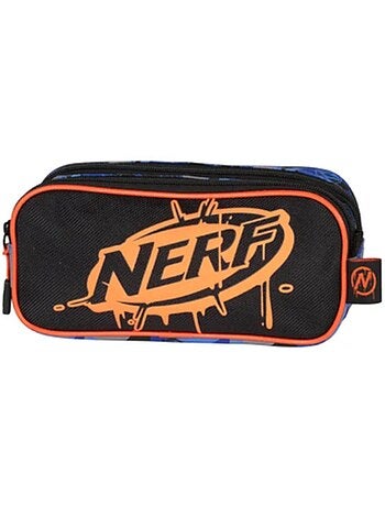 Rechthoekig pennenzak polyester 300D 2 vakken Nerf Playground
