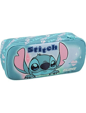 Rechthoekig pennenzak Stitch Lilo & Stitch 2 vakken met ritssluiting 23 cm
