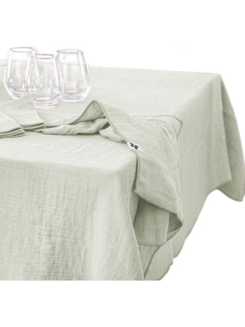 Rechthoekig tafelkleed – dubbel katoengaas – gaïa - Kiabi Rechthoekig tafelkleed – dubbel katoengaas – gaïa - Kiabi