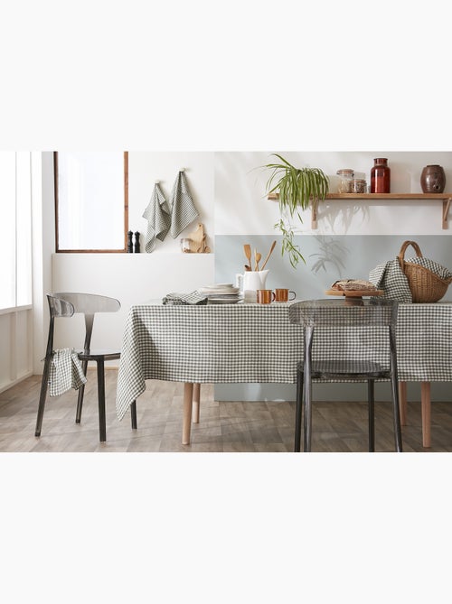 Rechthoekig tafelkleed – dubbel katoengaas – vichy-ruit - vickie - Kiabi Rechthoekig tafelkleed – dubbel katoengaas – vichy-ruit - vickie - Kiabi
